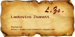 Laskovics Zsanett névjegykártya
